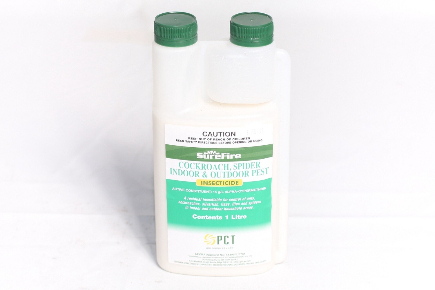 SUREFIRE - COCKROACH, SPIDER INDOOR AND OUTDOOR PEST1 LTR