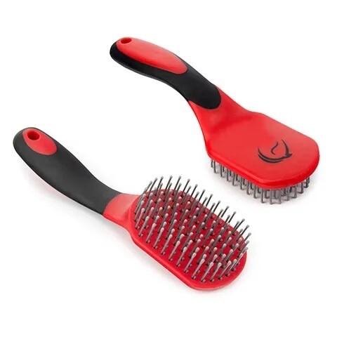 MANE TAIL BRUSH RED/BLACK