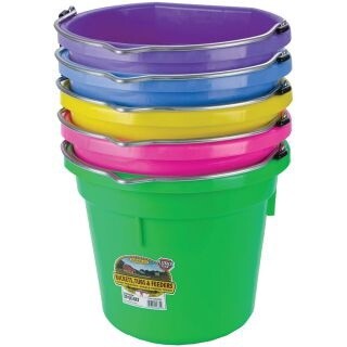 BUCKET PLASTIC FLAT BACK 19L HOT PINK