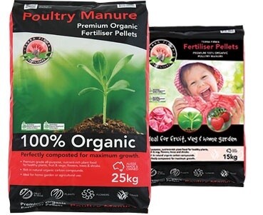 TERRA FIRMA POULTRY MANURE PELLETS 25KG