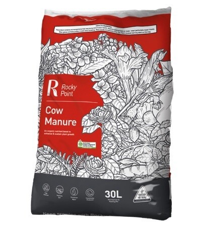 ROCKY POINT COW MANURE PLUS 30L (CERTIFIED ORGANIC)