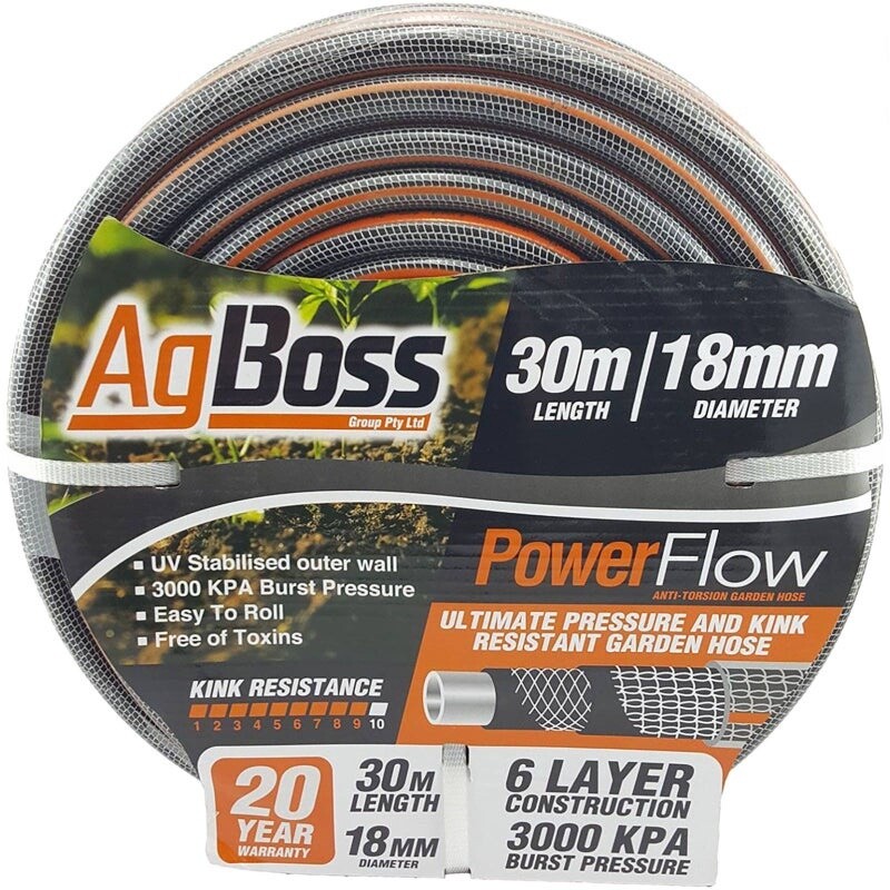 AGBOSS PREMIUM FITTED HOSE 18MM X 30M