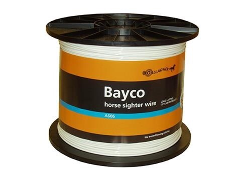 EQUINE WIRE BAYCO SIGHTER WIRE (WHITE) 4MM X 625M SG606