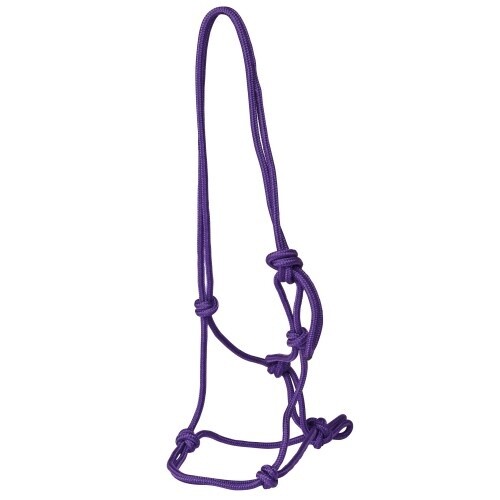 RANCHER MINI ROPE HALTER LARGE PURPLE