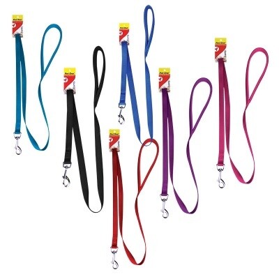 Leash Nylon Padded L 122cm 25mm Aqua