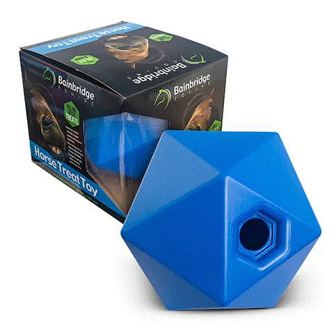 HORSE TOY TREAT BALL- BLUE