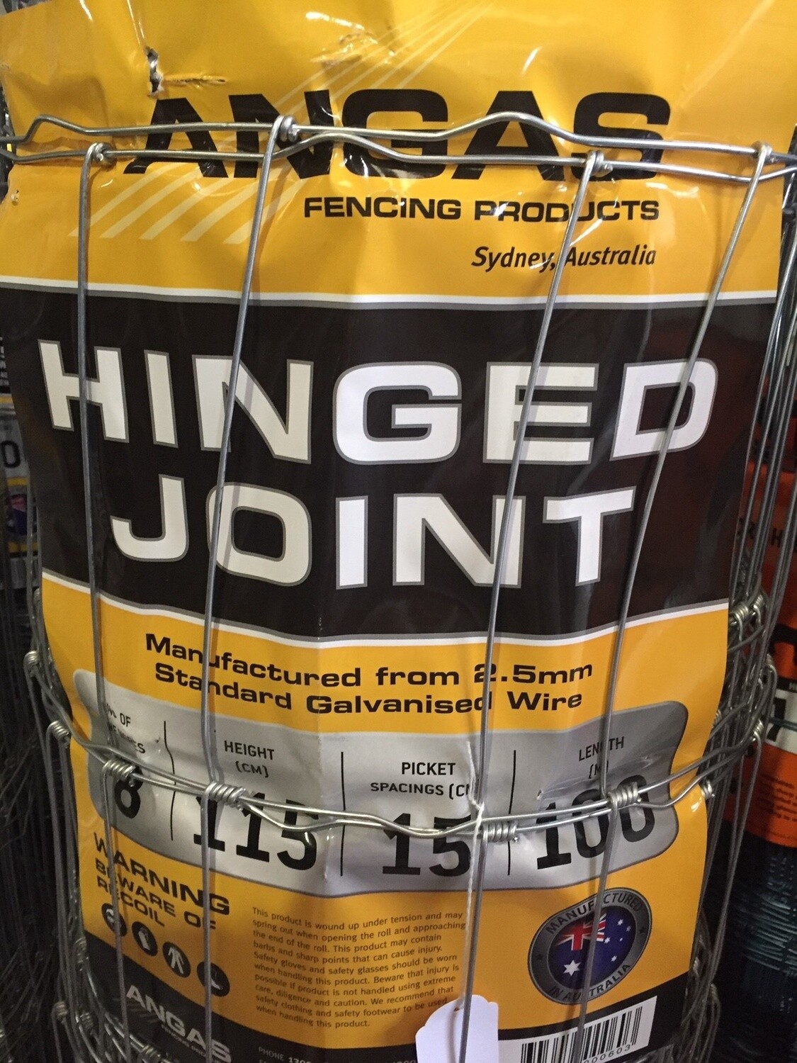 ANGAS HINGED JOINT 8/115/15 2.5MM 100M