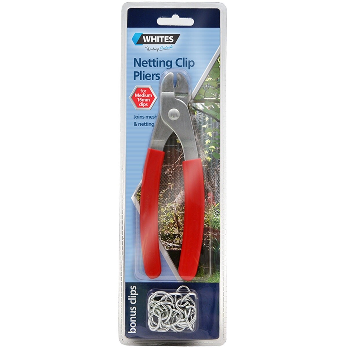 WHITES RED NETTING CLIP PLIERS MEDIUM