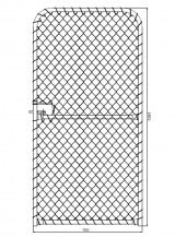 CHAINWIRE MAN GATE1800HX900W
