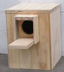 PLYWOOD LOVEBIRD BREEDING BOX-TALL