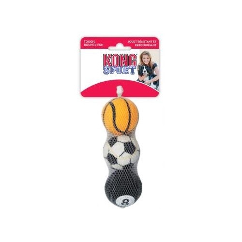 KONG SPORT BALLS ASSORTED 3 PACK MEDIUM