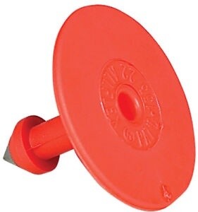 ALLFLEX EARTAG BUTTON MALE RED EACH