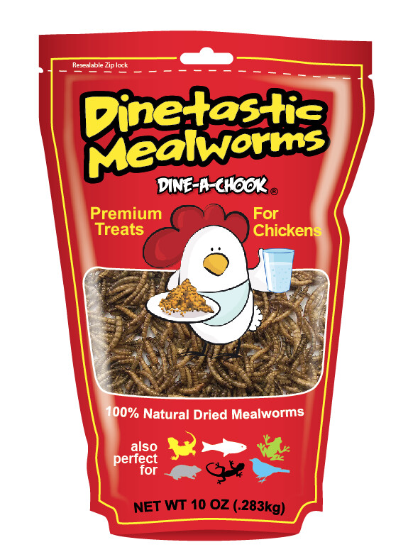 DINE-A-CHOOK DRIED MEALWORMS 283GM