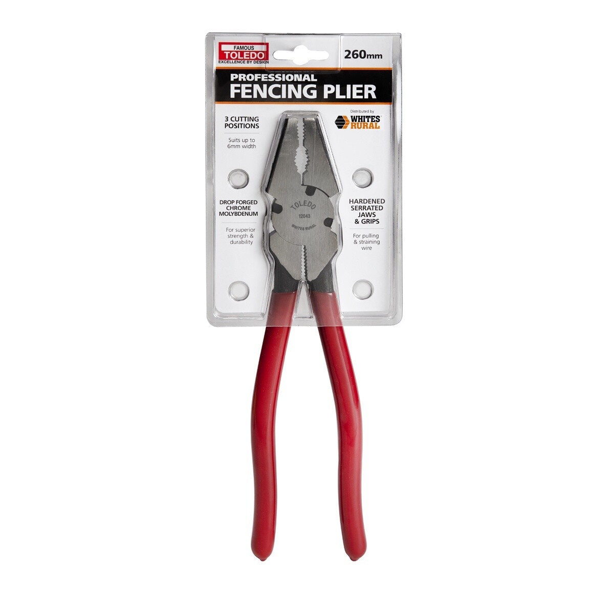 TOLEDO PROFESSIONAL BULLNOSE FENCING PLIERS 260MM