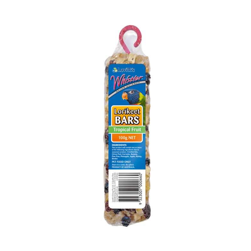 WHISTLER LORIKEET BAR TROPICAL FRUIT 100GM