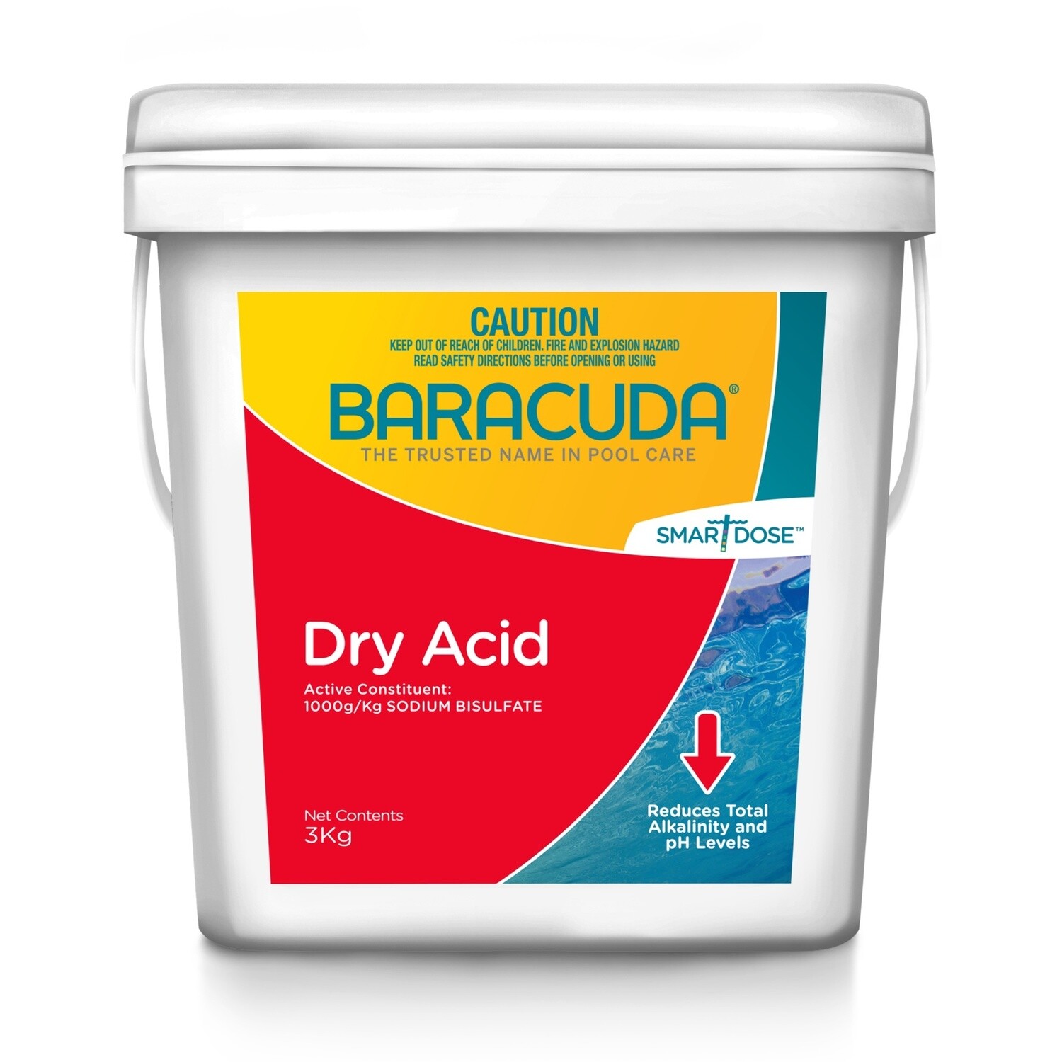 BARACUDA DRY ACID (POOL CLEAR DRY ACID) 3KG