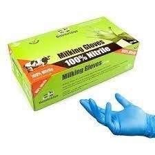 BAINBRIDGE NITRILE MILKING GLOVES MEDIUM