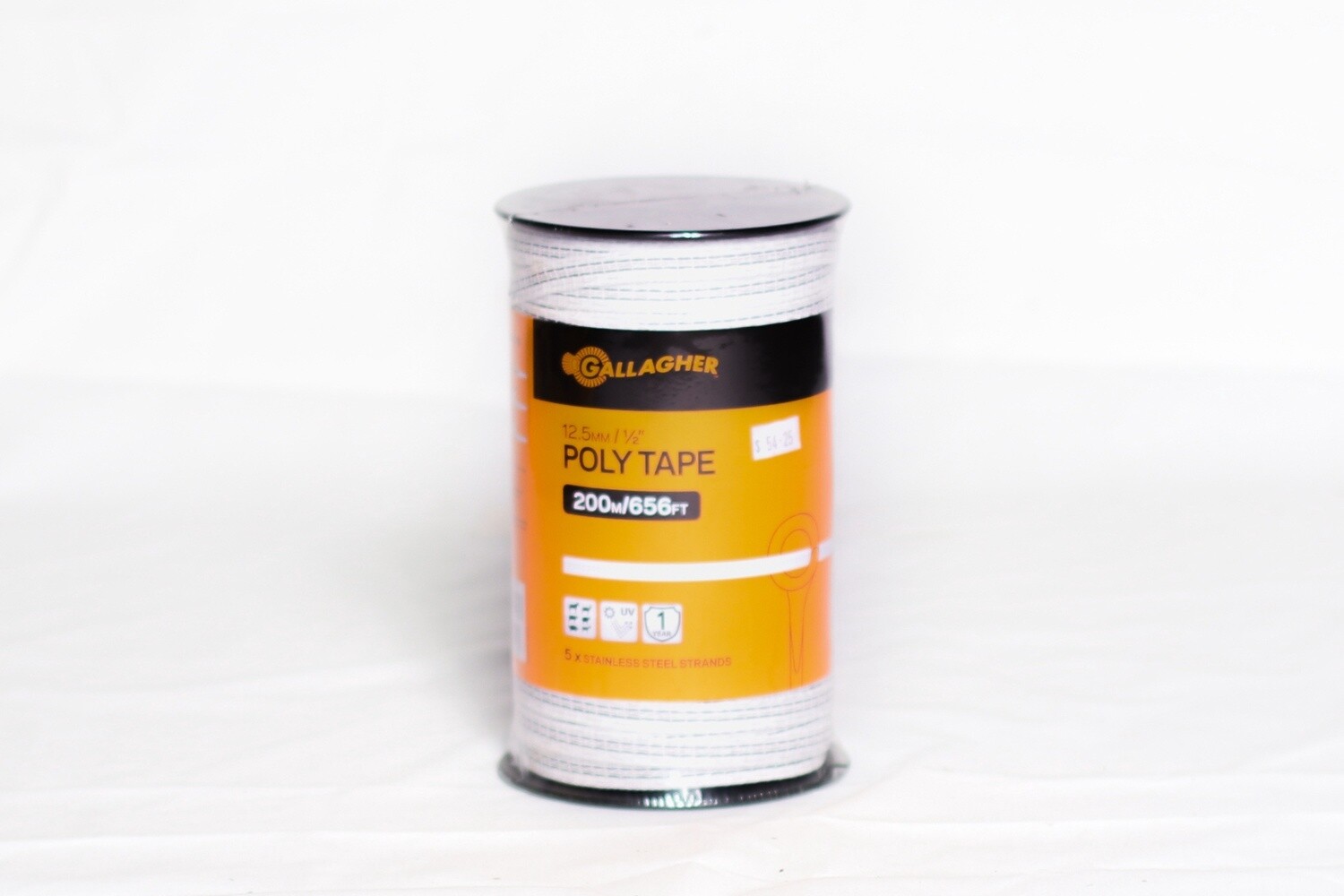 POLY TAPE 200M WHITE G62304