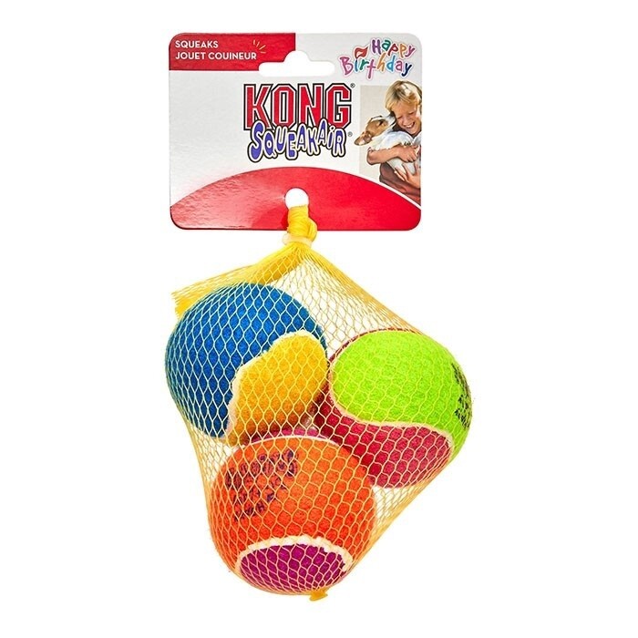 KONG AIRDOG SQUEAKER BIRTHDAY BALLS