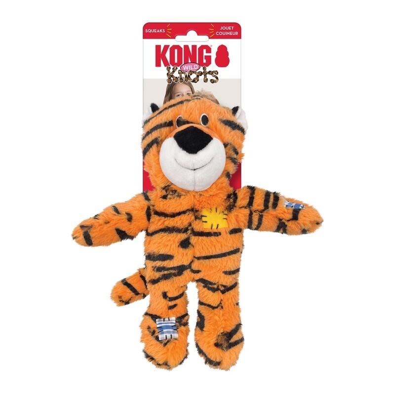KONG WILD KNOTS TIGER DOG TOY M/L