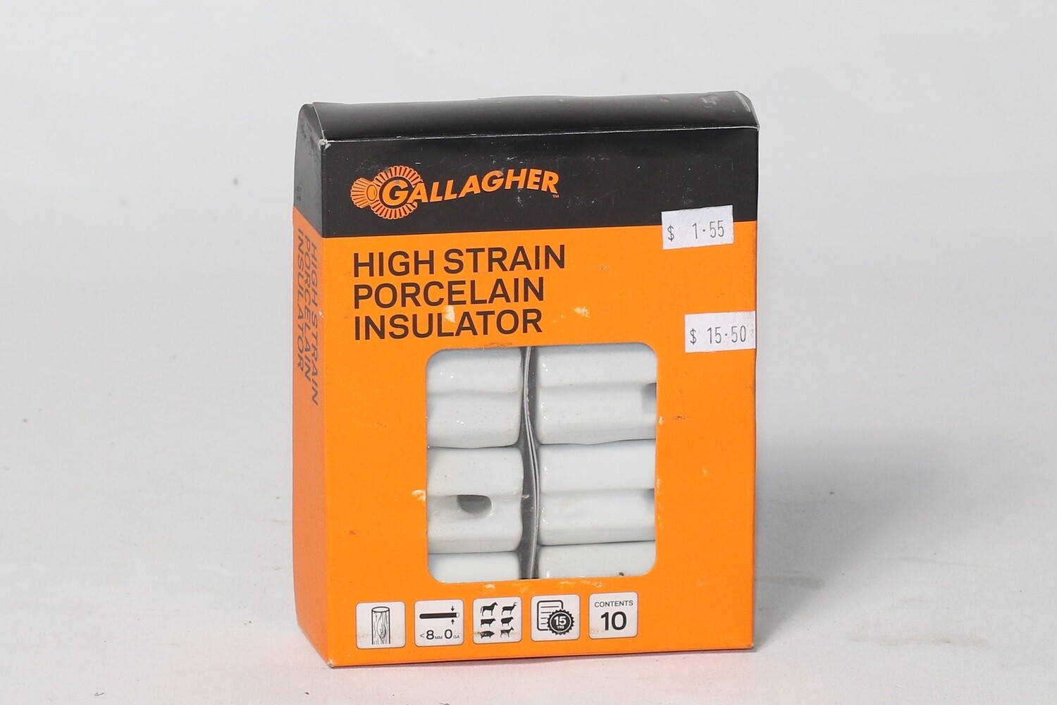 PORCELAIN BULLNOSE STRAIN INSULATOR EACH G69203