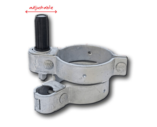 ROTECH BOLT-ON ROUND POST GATE KIT 80NB TO 25NB