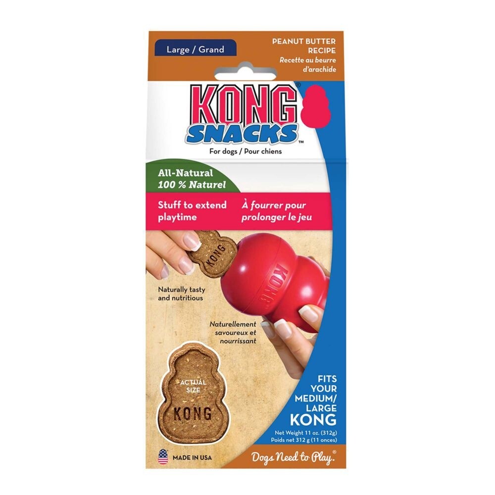 KONG STUFF&#39;N PEANUT BUTTER SNACKS LARGE 300G
