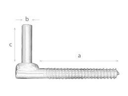 SCREW GUDGEON 20/150MM GG0004