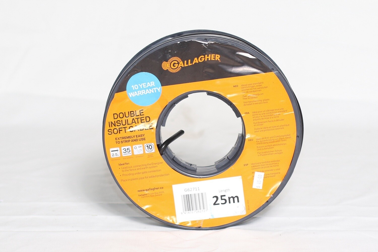 CABLE DOUBLE INSULATED 2.5MM X 25M EASY TO USE G62711