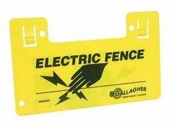 GALLAGHER WARNING SIGN &#39;POLY&#39; DOUBLE SIDED G602000