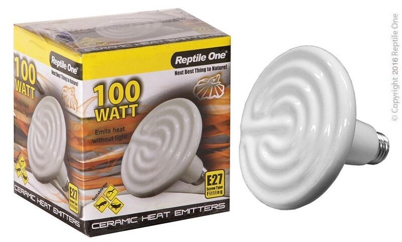 CERAMIC HEAT LAMP 100W SCREW FITTING