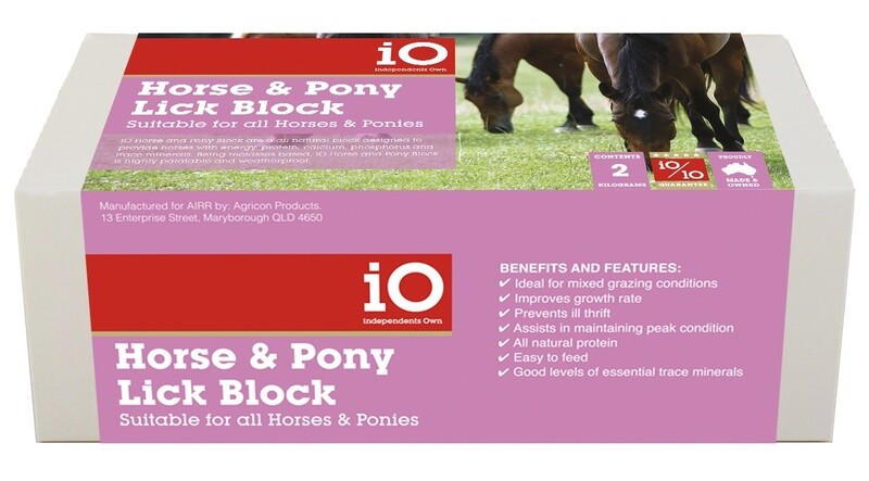 IO HORSE AND PONY LICK BLOCK 2KG