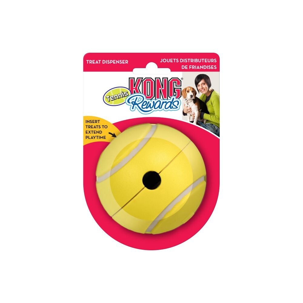 KONG REWARDS TENNIS TREAT DOG TOY - LARGE