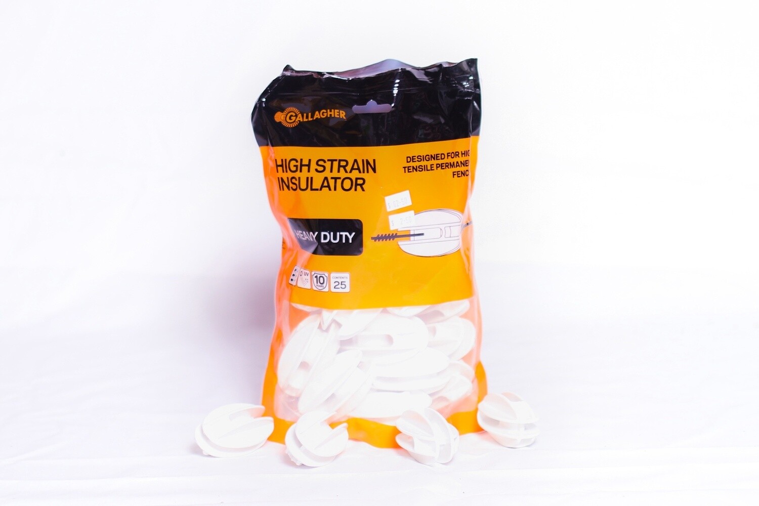INSULATOR HIGH STRAIN WHITE G67814 EACH