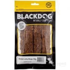 BLACKDOG CHICKEN JERKY STRAPS 150GM