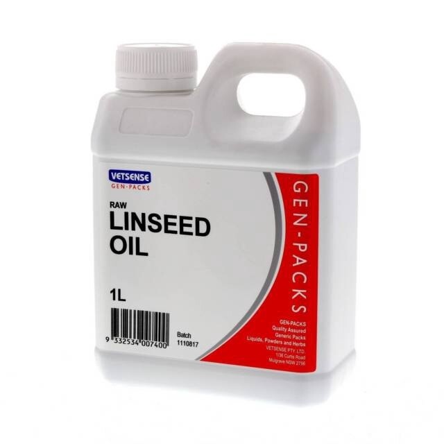 VETSENSE RAW LINSEED OIL 1L