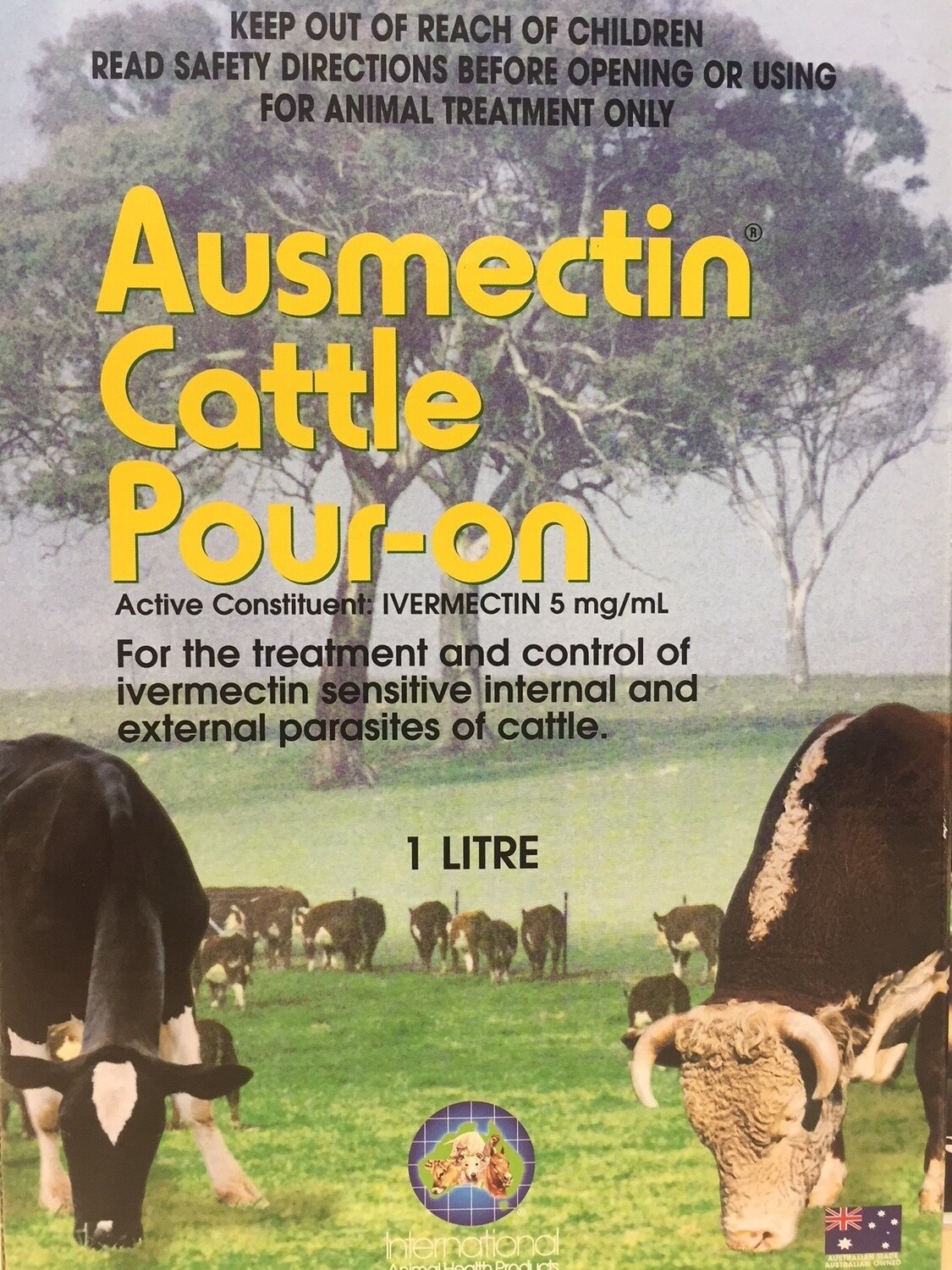 AUSMECTIN CATTLE POUR ON 1LTR