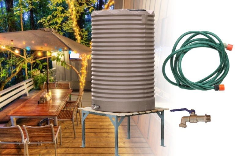 RAPIDPLAS COURTYARD PACKAGE 1100L TANK