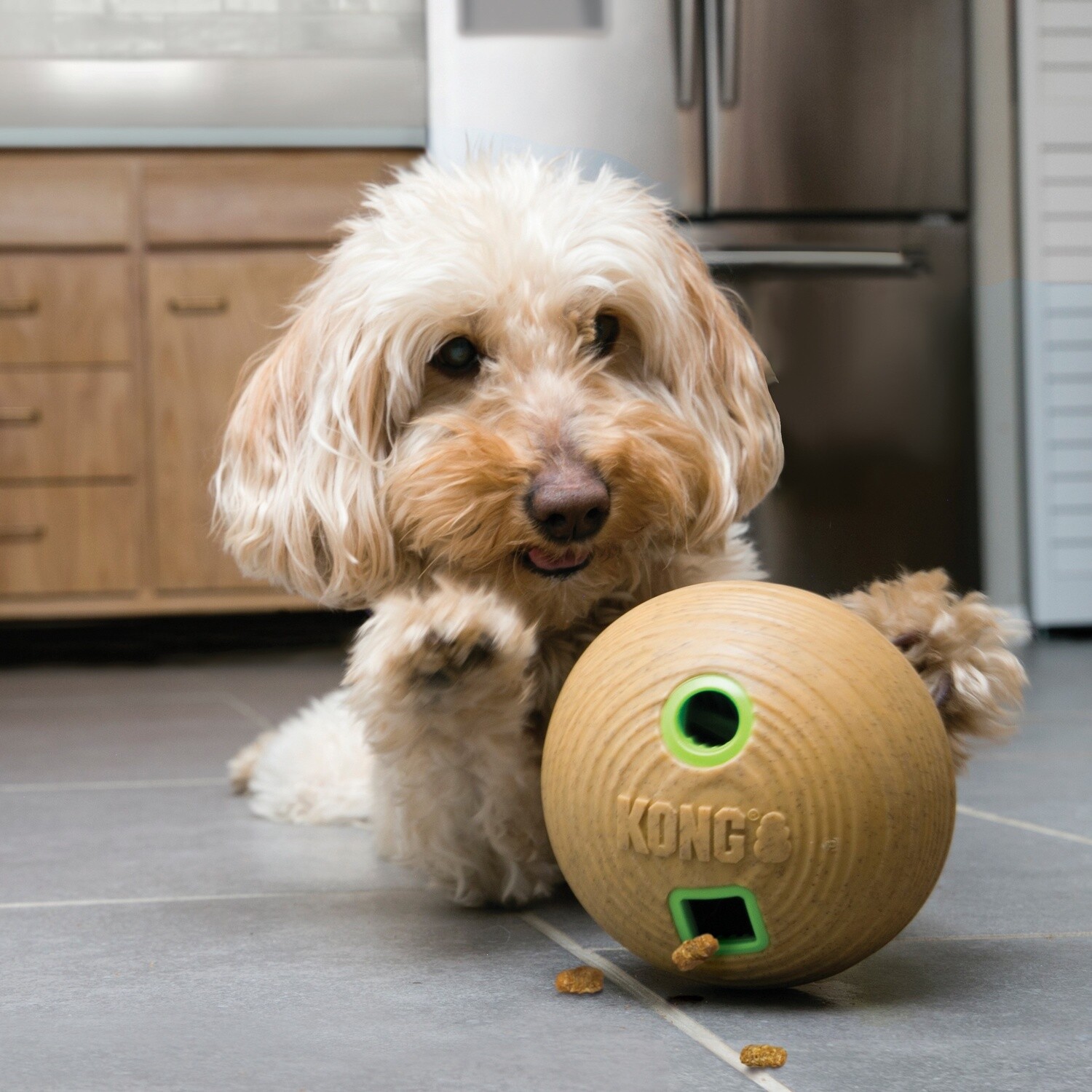 KONG BAMBOO FEEDER BALL MED