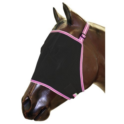 BAMBINO BLK FLY MASK SML PINK
