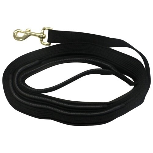 RANCHER GRIP LUNGE REIN 23 FEET/7M BLACK LONG4750BK