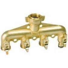 NETA  BRASS 4 WAY TAP  UNIVERSAL SCREW ON