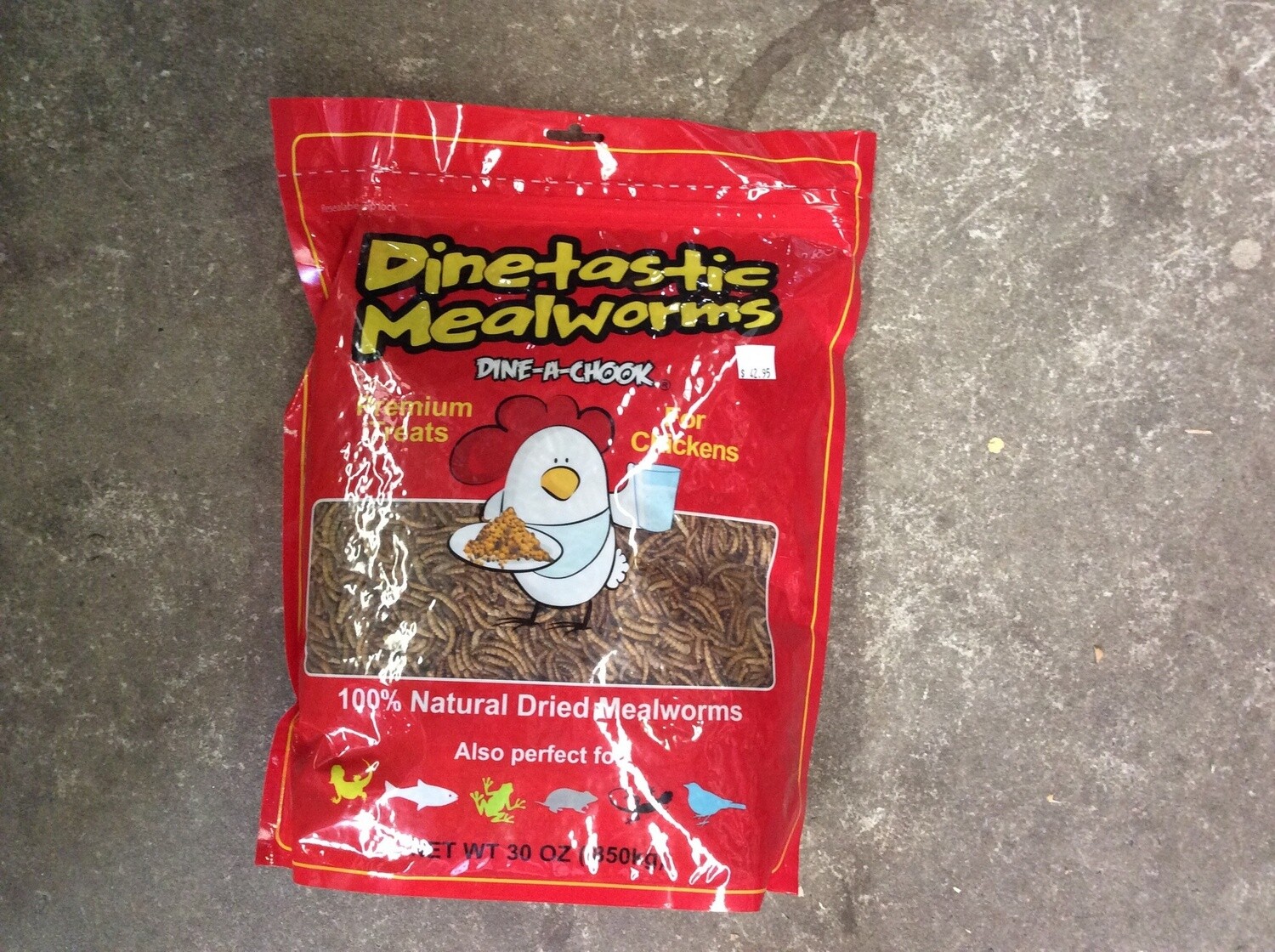 DINE-A-CHOOK DRIED MEALWORMS 850G