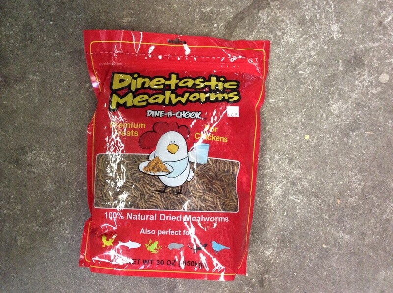 DINE-A-CHOOK DRIED MEALWORMS 850G