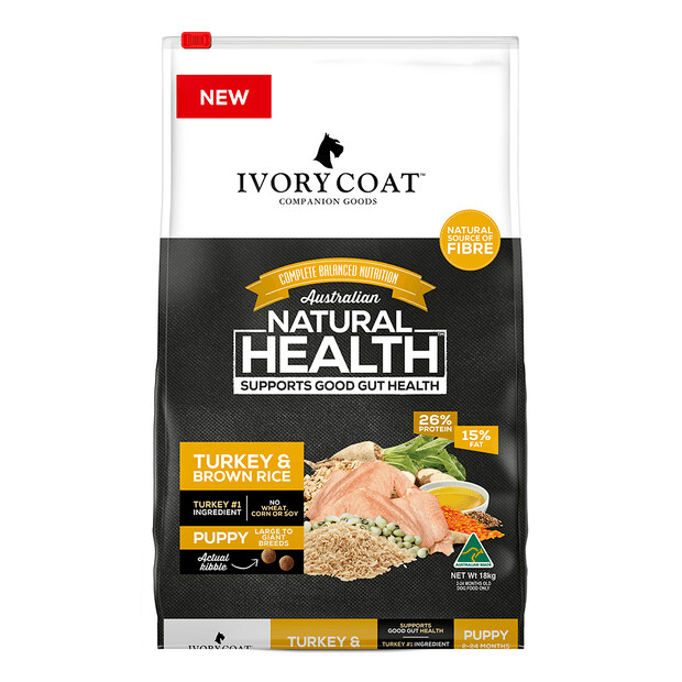 IVORY COAT PUPPY LARGE BREED TURKEY &amp; BROWN RICE 2.5KG