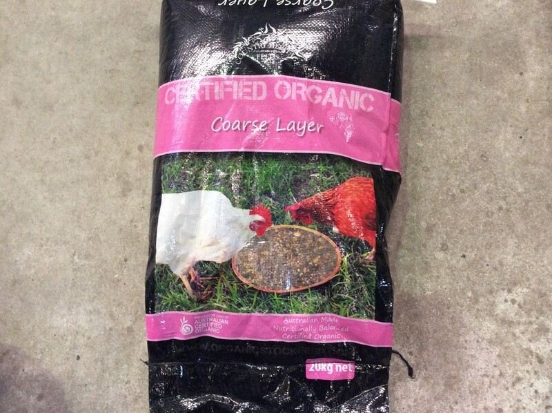CERTIFIED ORGANIC COARSE LAYER  20KG