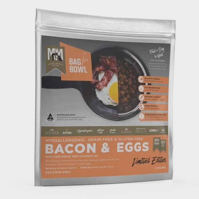 MEALS FOR MUTTS BACON AND EGGS 2.5KG GRAIN AND GLUTEN FREE