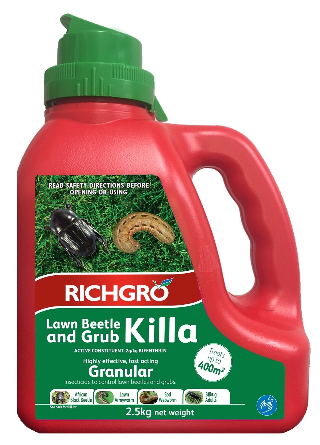 RICHGRO LAWN BEETLE &amp; GRUB KILLA SHAKER 2.5KG