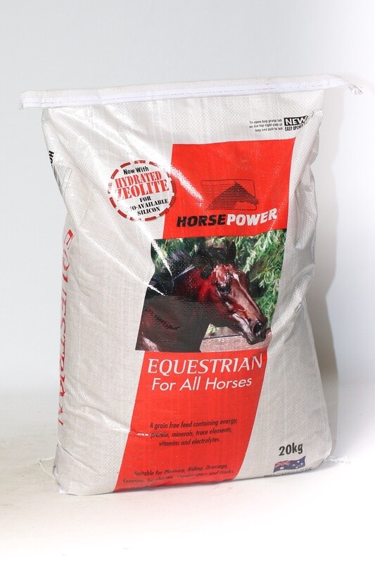 EQUESTRIAN HORSEPOWER PELLETS 20KG   {A3.8}