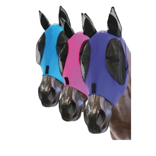 KOOLMASTER LYCRA PULL ON FLY MASK COB PINK